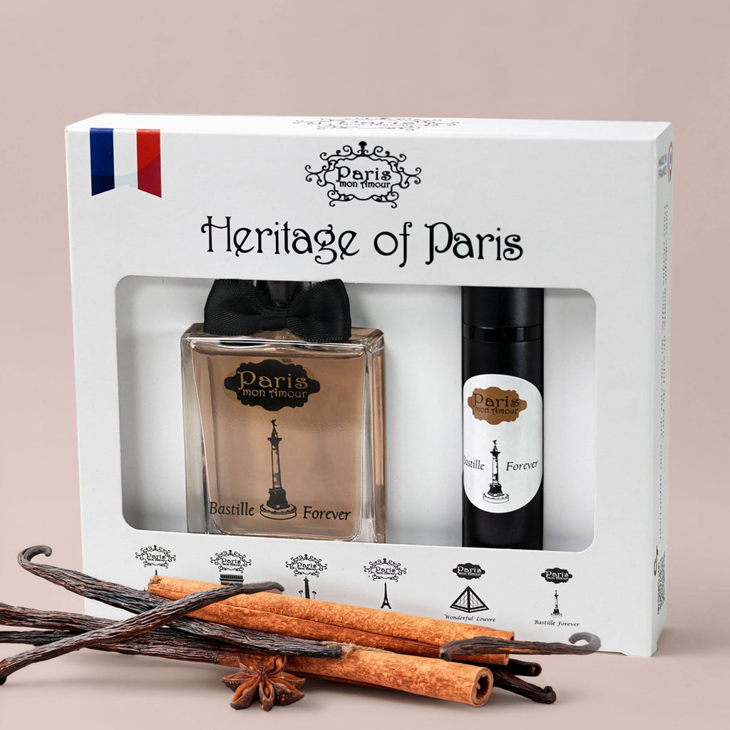 Coffret Parfum PARIS MON AMOUR Bastille Forever 50 ml + Spray de voyage 9 ml
