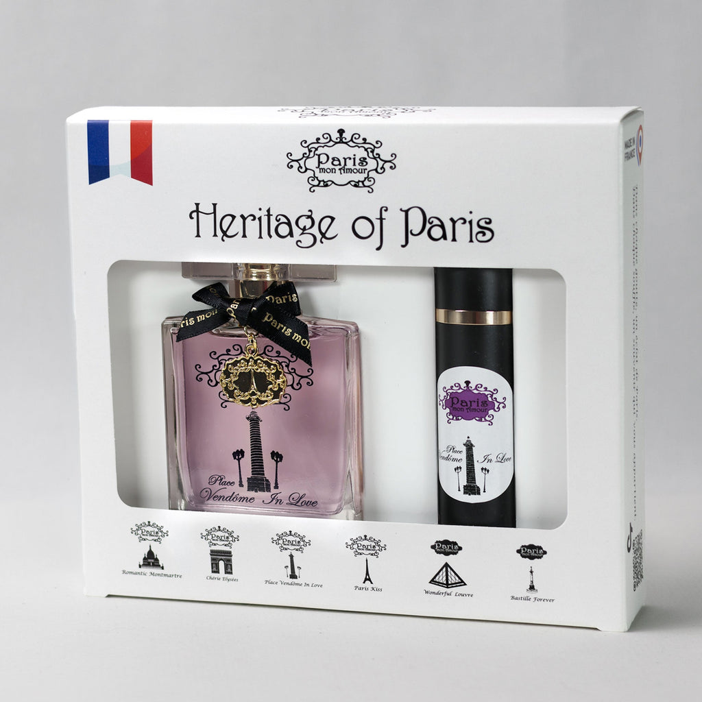 PARIS MON AMOUR Place Vendôme in Love 50 ml gift set + Spray 9 ml perfume