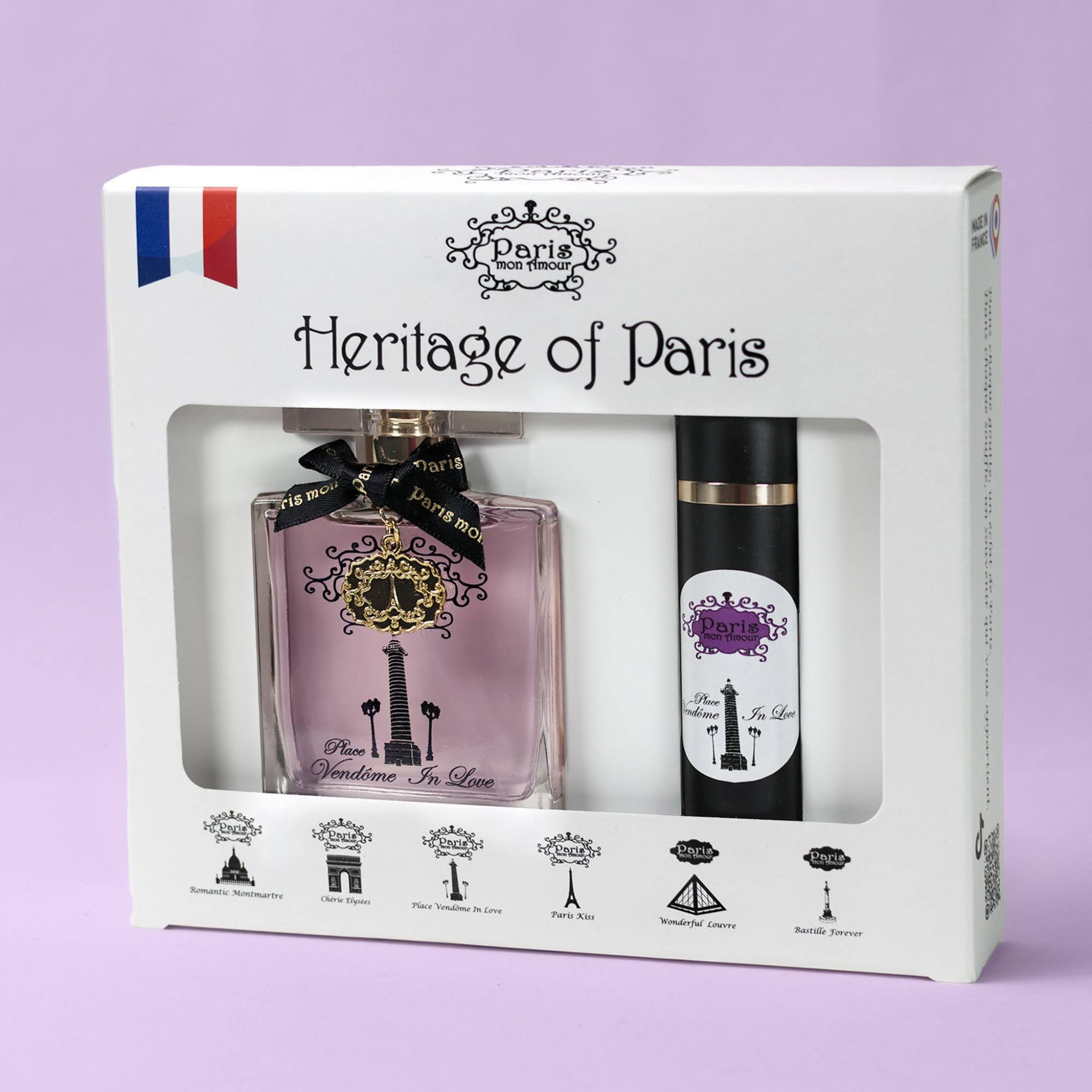 PARIS MON AMOUR Place Vendôme in Love 50 ml Perfume Gift Set + 9 ml Travel Spray